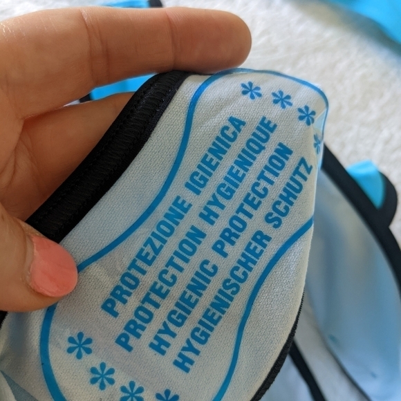 EUROPEAN Neon Bright Blue Bikini 18 / 20 plus size - Picture 4 of 10